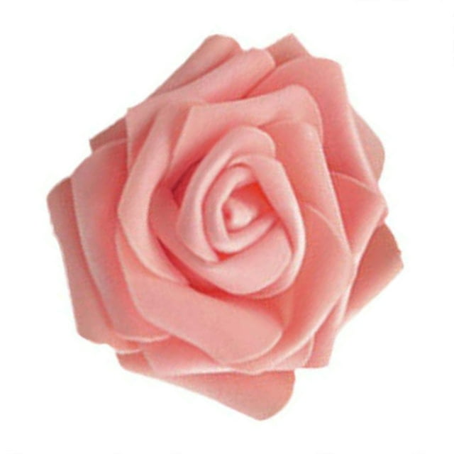 Paquete de 50 flores biónicas artificiales Wosthever rosas de simulación de espuma PE Naranja