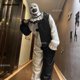 thumbnail image 2 of Adultos Niños Terrifier 2 Art El Payaso Cosplay Disfraz Mono Sombrero Máscara Trajes Halloween Carnaval Traje Película De Terror Cosplay, 2 of 5