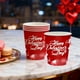 thumbnail image 1 of Vasos de papel desechables en pack de 20 – Diseños multicolores temáticos del Día de San Valentín | Cristalería duradera de un solo uso de 9x7 cm para bebidas calientes y frías | Suministros para, 1 of 6