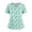 Light Blue, variant on Scrubs for Women Plus Size Floral Print Nursing Uniform Fashion V Neck Side Slits Scrub Shirt Holiday Short Sleeve Medical Workwear with Pockets Purple XL