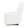 thumbnail image 3 of Bloomy 35.5" High-Back Power Recliner Motion Chair Chiffon White Boucle, 3 of 7