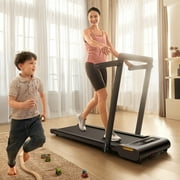 UREVO Foldable Treadmill with 5% Incline, 2.5HP Under Desk Treadmill 265lbs Weight Capacity with Remote Control for Home Office