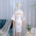 thumbnail image 4 of Batas Para Novias Damas Bordada Suave Pijamas Satin Camisón, 4 of 7