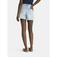 thumbnail image 3 of Time and Tru Women's Destructed 4" Denim Short, sizes 2-20, 3 of 5
