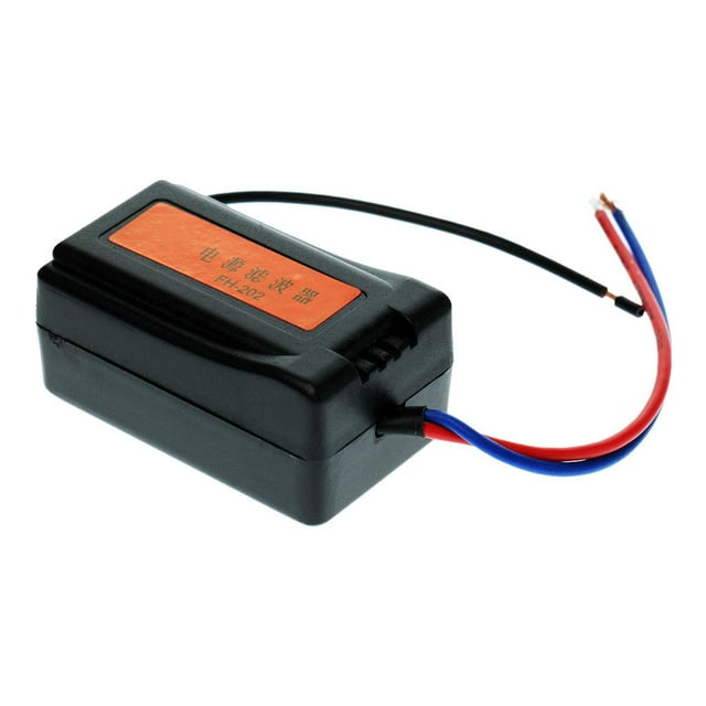 Filtro de Potencia de Audio de Plástico DC Negro Precableado de 12 Coche Cola Supresor de filtro de ruido de audio
