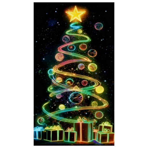 Cortina para puerta que brilla en la oscuridad, para fiestas navideñas, interior y exterior, festiva, brillante, para la entrada de casa, ventana, pared, adorno para celebraciones de temporada