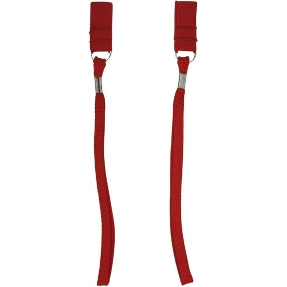 Comfort Axis Walking Cane or Stick Stretchable Elastic Wrist Straps, Red, Pack of 2