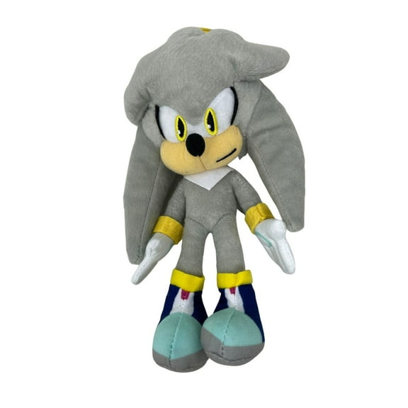 Sonic the Hedgehog 8" Plush Keychain/Coin Purse- SILVER