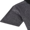 thumbnail image 4 of JTieacloth Night Shirt Men's Lapel Solid Color Business Casual Loose Short Sleeved T Shirt, 4 of 5