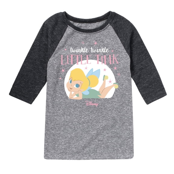 Tinker Bell - Twinkle Twinkle Little Tink - Toddler And Youth Raglan Graphic T-Shirt