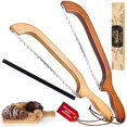 thumbnail image 1 of Cuchillo para pan Woodever, 2 unidades, rebanador de pan, masa madre, 16 cm, 1 of 9