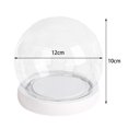 thumbnail image 5 of deevoka Clear Glass Dome with Base Container for Keepsakes Collectibles Figure Women Diameter 12cm, 5 of 5