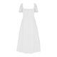 thumbnail image 4 of Vestido ajustado de color liso con abertura al estilo francés para mujer - Sin mangas, sin espalda, ajustado, poliéster spandex muy elástico, tallas S-XXL, largo midi, 4 of 4