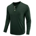 thumbnail image 6 of LEEy-World Mens T Shirt Mens Long Sleeve Super-T Tee Radiant Navy Tall(Green,XL), 6 of 6
