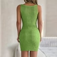 thumbnail image 4 of Nmnitkp Dresses for Women Show Off Your Figure Homecoming Dresses High Quality Womens 2025 Summer V Neck Sleeveless Sundress Casual Ribbed Knit Tank Dress Sexy Bodycon Mini Dress, 4 of 4