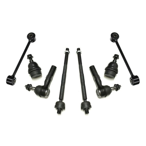 8 Pc Lower Ball Joints Inner Outer Tie Rod Ends Sway Bars Complete Suspension Kit Fits select: 2005-2010 JEEP GRAND CHEROKEE, 2008-2010 JEEP COMMANDER