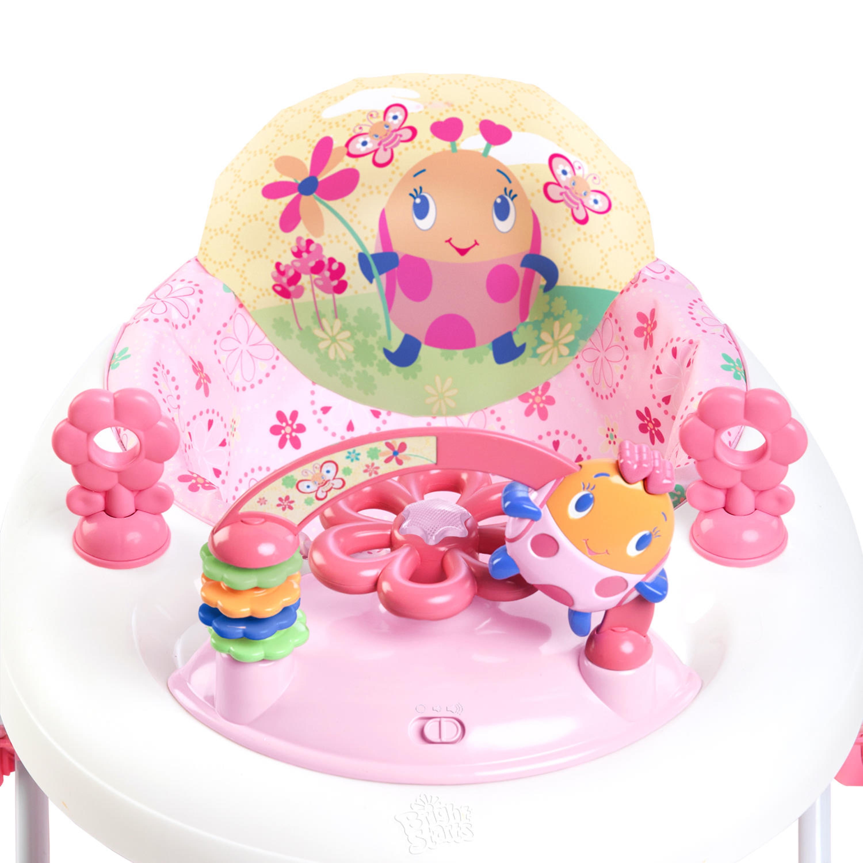 bright starts baby walker pink