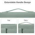 thumbnail image 5 of Mosiso Laptop Sleeve Bag for 15-15.6 inch HP Dell Asus Acer Lenovo Notebook, 360 Protective Computer Carrying Case for MacBook Pro 16 inch, Antique Green, 5 of 7