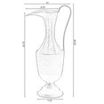 thumbnail image 4 of Decorative Antique Style 1 Handle Metal Jug Floor Vase for Entryway, Living Room or Dining Room, 4 of 8