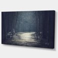 thumbnail image 2 of Dark Forest With Empty Road - Forest Canvas Art Print, 2 of 3