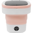 thumbnail image 6 of 12L Portable Mini Washing Machine, Foldable Washer and Spin Dryer with Drainage Basket, Electric Collapsible Washing Machine for Apartment Camping, RV, Travel, Underwear, Socks (Pink), 6 of 12