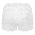thumbnail image 4 of Alvivi Womens Lolita Bloomer Layered Ruffle Lace Booty Shorts Pumpkin Panties Bottom Pettipants White S, 4 of 7