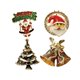 thumbnail image 5 of 4 Piezas Broche Navideño Pin de Navidad Broche con Santa Broche de Aleación y Esmalte Adecuado para Regalo Decoración Navideña Fiesta Uso Diario, 5 of 9