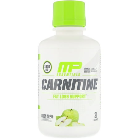MusclePharm  Carnitine  Fat Loss Support  Green Apple  1000 mg  15 5 fl oz  458 8