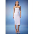thumbnail image 4 of Vestido Bellabarnetten con cordón y vendaje sin tirantes a media pierna, 4 of 6
