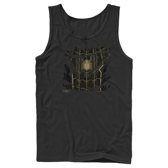 Men's Marvel Spider-Man: No Way Home Ripped Black Suit  Tank Top Black Medium