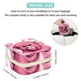 thumbnail image 5 of Pink Monkey Travel Portable Square Bracelet Holder Organizer Box with Necklace Holder - Jewelry Organizer for Girls and Women, 5 of 6