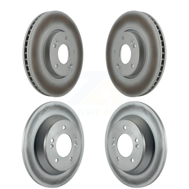 Genius Front Rear Coated Disc Brake Rotors Kit for Car 2014-2017 Kia Rondo KG-101024