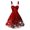 Multicolor3, variant on Simua Christmas Dresses for Women Vintage A-Line Strap Cocktail Dress Christmas Printed Xmas Party Swing Dress