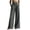 Gray, variant on cocolona Womens Summer Casual High Waist Dress Pants Elastic Waist Straight Wide Leg Vacation Pants with Pockets