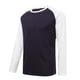 thumbnail image 1 of pstuiky camisa de manga larga para hombre, Blusa informal de manga larga con cuello redondo y bloques de color para hombre camisetas de hombre xxl, 1 of 7