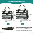 thumbnail image 4 of FORMRS Insulated Lunch Bag Unisex Large Capacity with Shoulder Strap, Dark Sharks, 4 of 6