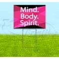 thumbnail image 1 of Mind Body Spirit (18" x 24") Yard Sign, Includes Metal Step Stake, 1 of 6