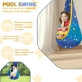 thumbnail image 6 of G TALECO GEAR Sensory Swing with Stand and Pod Swing, X-Shaped Swing Set for Backyard, Metal Hammock Chair Stand for Kids &Adults, Sensory Chair Indoor and Outdoor 330LBS, Starry Sky Print Blue, 6 of 8