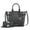 Charcoal, variant on Joelle Women’s Faux-Snake Embossed Handbag Tote bag With Matching Wallet Purse by Mia K- 2 pieces - Charcoal