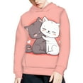 thumbnail image 3 of DISNIMO Cute Cat Hoodies for Kids Size 8-10 Pullover Sweatshirt with Hoodie for Boys Girls Hoodies Pullover Hooded with Pocket Sweatshirts Children Tenn Girl Clothing Fall Hoodies Girl, 3 of 7