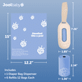 thumbnail image 3 of Jool Baby On-the-Go Diaper Disposal Bag Dispenser (Oatmeal) + 6 Refill Rolls, 3 of 8