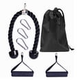 thumbnail image 1 of Soidarity Juego de 7 Uds. De cuerda para tríceps, 2 asas de ejercicio, 3 Clips de mosquetón, accesorio de Cable de cuerda para tríceps para accesorios Gimnasios en casa Soidarity OD006959-00, 1 of 1