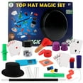 thumbnail image 1 of Kids' Magic Kit for Ages 7-14: Vanishing Silver Coin Trick, Self-Rising Wand, Poker Card Swap & Penetration Illusion – Realistic LOGO Sticker Design, Durable Material, Easy-to-Use Performance Props, 1 of 6