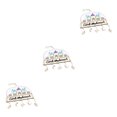 thumbnail image 3 of Bearachild Ramadan Decoraciones Simple Exquisito Colgante Hogar Islámico Musulmán Eid Placa Festival Colgante para Doméstico 02 02 3piezas Bearachild CBP224678, 3 of 6