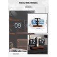 thumbnail image 4 of Retro Style Flip Desk Shelf Clock, Auto Flip Desk Table Clock, Classic Mechanical Digital Display Battery Powered, 12 Hours Moder, 4 of 9