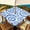 Blue Medallion, variant on ARTSLION Square Tablecloth Washable Table Cover WIth Hole 54"x54" And 60"x60", Waterproof Square Table Cloth For Indoor And Outdoor, ,60inx60in,Monochrome Fern