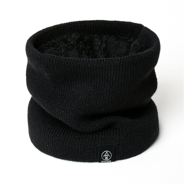 Calentador de cuello de punto suave para hombres y mujeres, bufanda deportiva, cubierta facial, bufanda cálida para correr, cuello grueso a prueba de frío, patinaje de invierno, moda