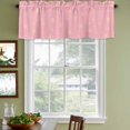 thumbnail image 3 of Christmas Pink Curtain Valances for Windows, Kitchen Valance Window Treatments Panel 2 Pack, Winter Snowflakes Xmas Retro Rod Pocket Short Curtains for Bathroom Bedroom 42 x 12 Inch, 3 of 8