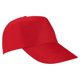 thumbnail image 2 of Paquete 300 piezas de Gorra de algodón cinco gajos y broche velcro rojo Unitalla, 2 of 3
