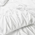 thumbnail image 6 of Lush Decor 100% Polyester Ruched Chevron Comforter Light Gray 3Pc Set Full/Queen, 6 of 10